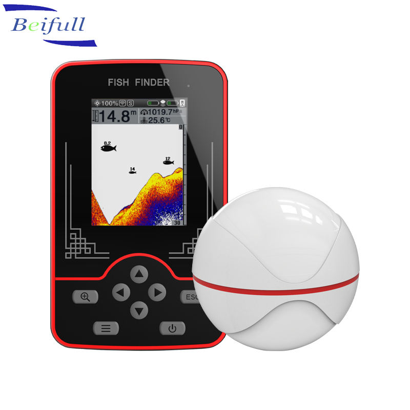 Fish Finder Portable - Ecoscandaglio Portatile F13 Wireless con Sonar,