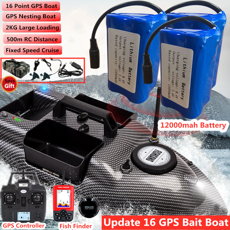 Fish Finder Transducer - 16 punti GPS doppia posizione velocità